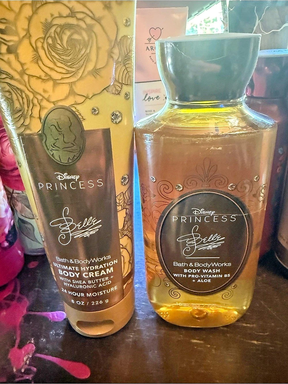 Bath & Body Works Disney Princess Belle Body Care Set Yellow & Gold